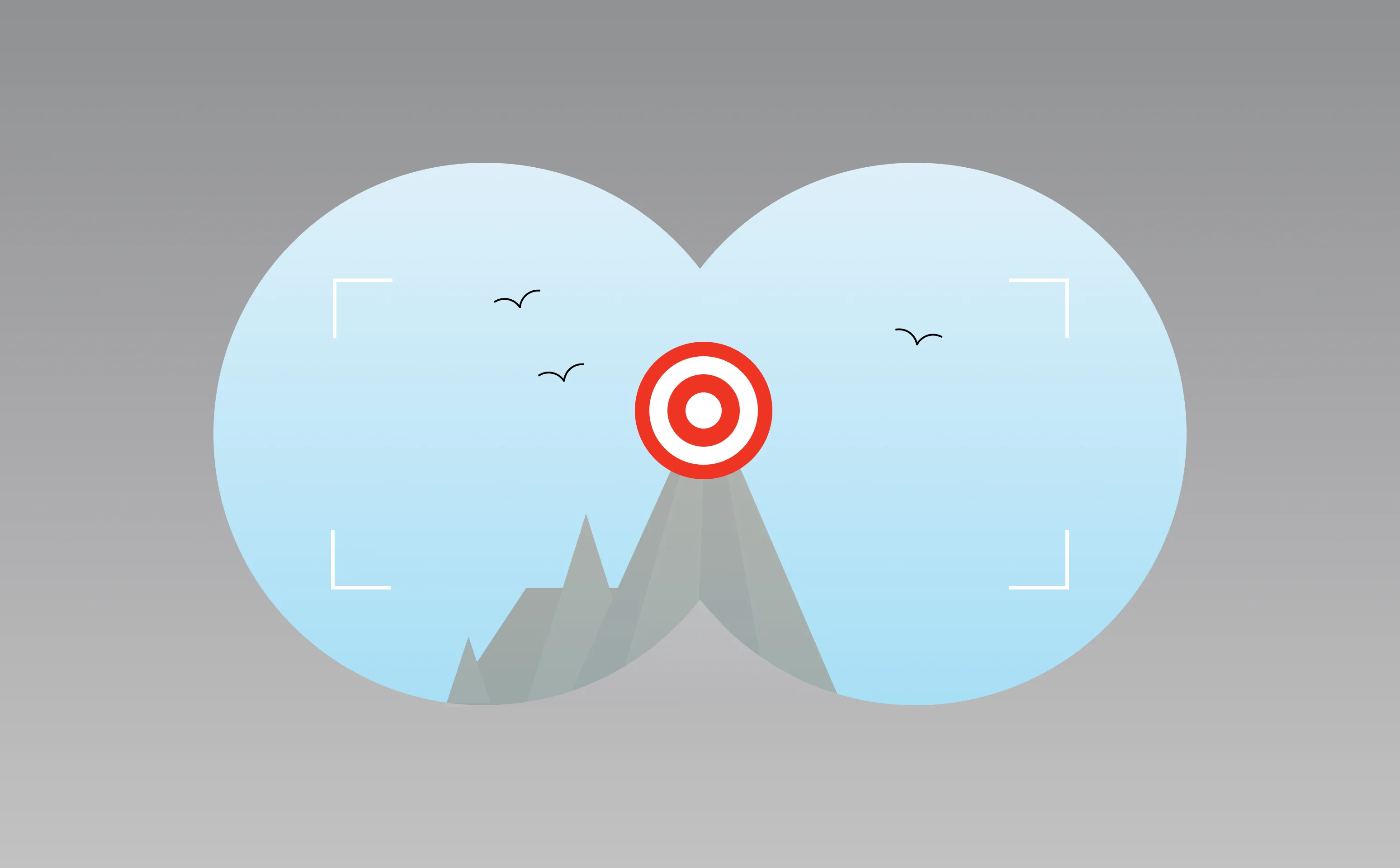 A savings target at the end of a path representing progress towards a financial goal